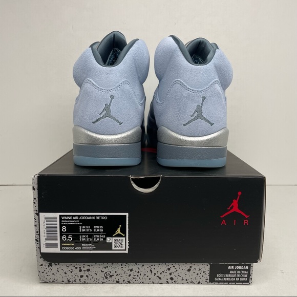 Nike Air Jordan 5 Retro WMNS “Bluebird” NEW 2021 - Picture 4 of 4